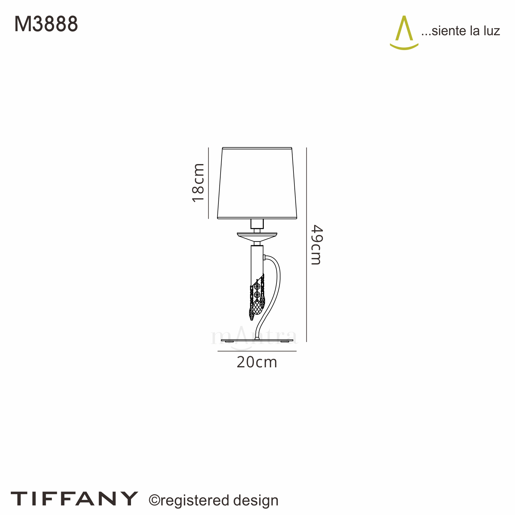 Tiffany Antique Brass-Cream Crystal Table Lamps Mantra Shaded Table Lamps